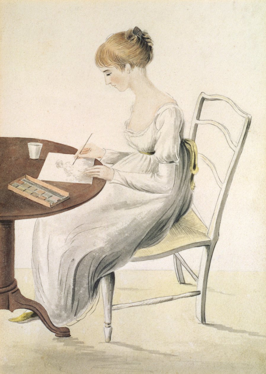 Fanny Austen-Knight (1793-1882) door Cassandra Austen