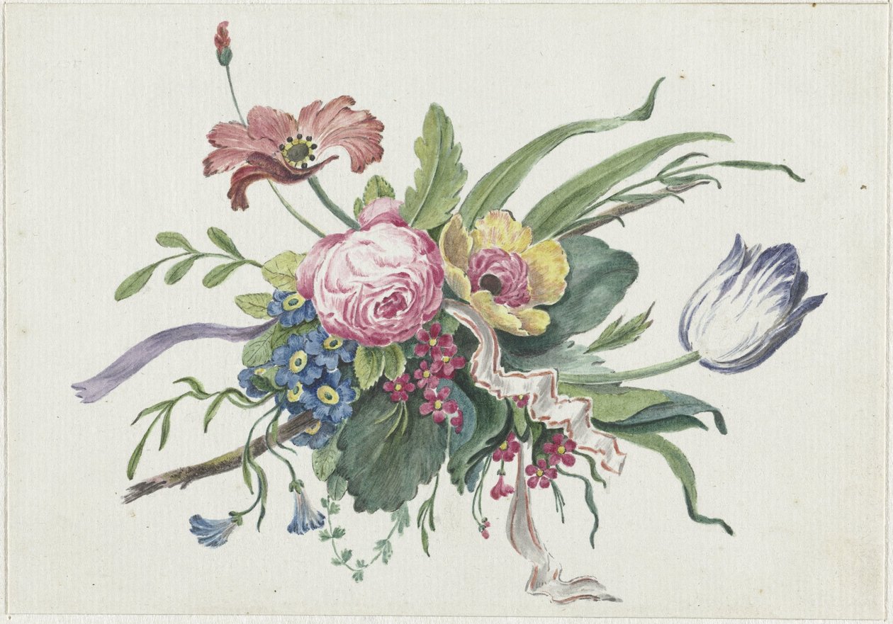 Bloemstuk door Catharina Wilhelmina Schweickhardt