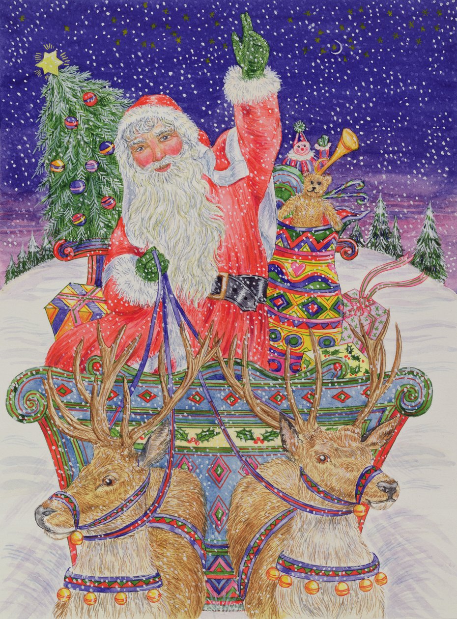 Kerstman Vertrekt op Kerstavond door Catherine Bradbury