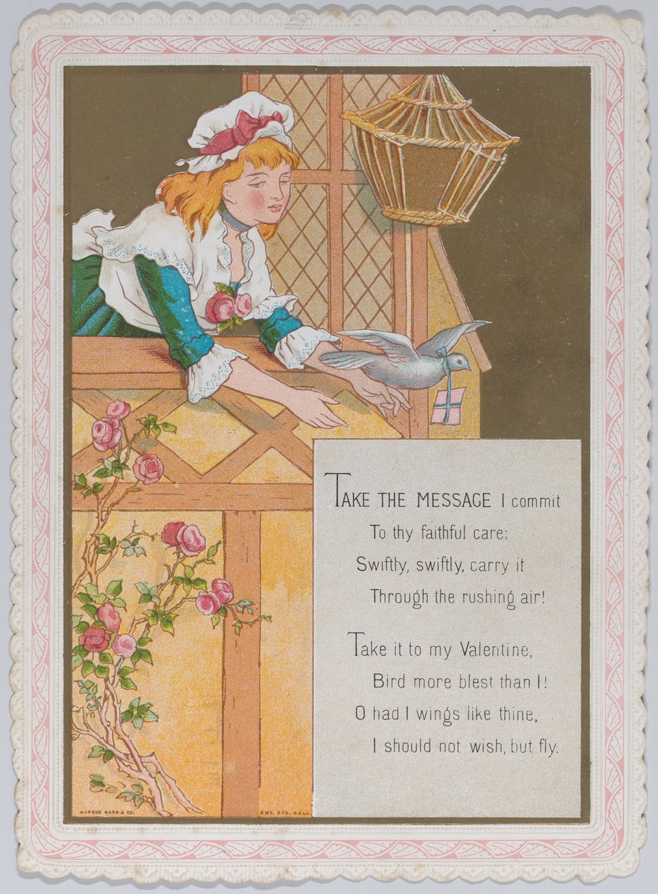 Valentine, 1874 door Catherine Greenaway