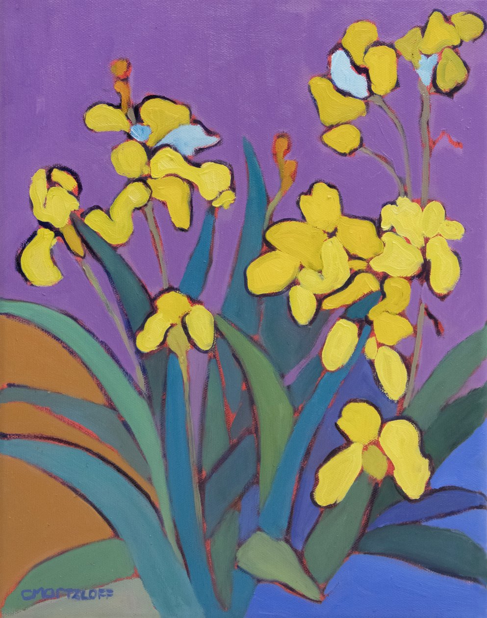 Summer Iris Garden, 2024 door Catherine J Martzloff