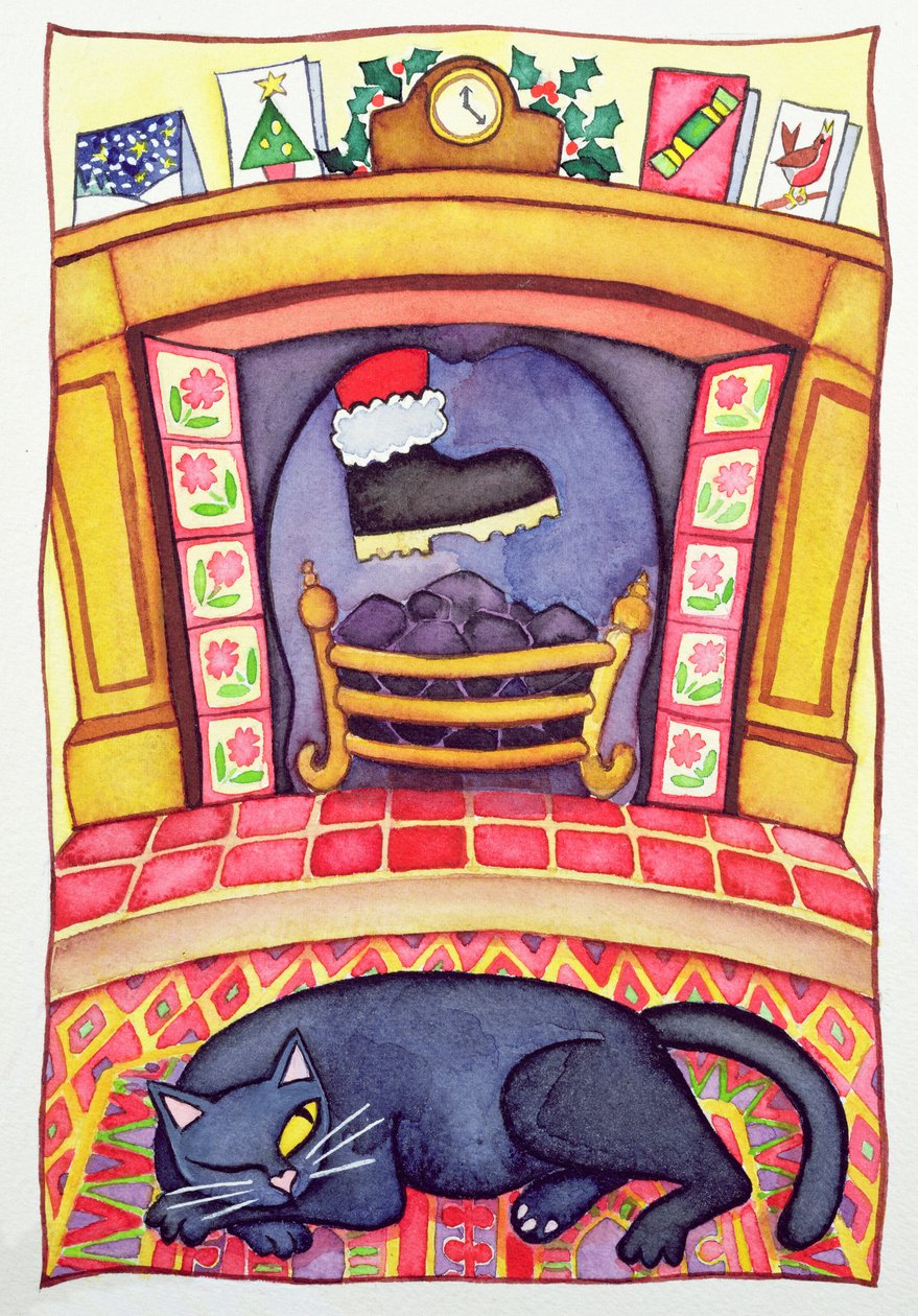 Santa Komt Door de Schoorsteen door Cathy Baxter