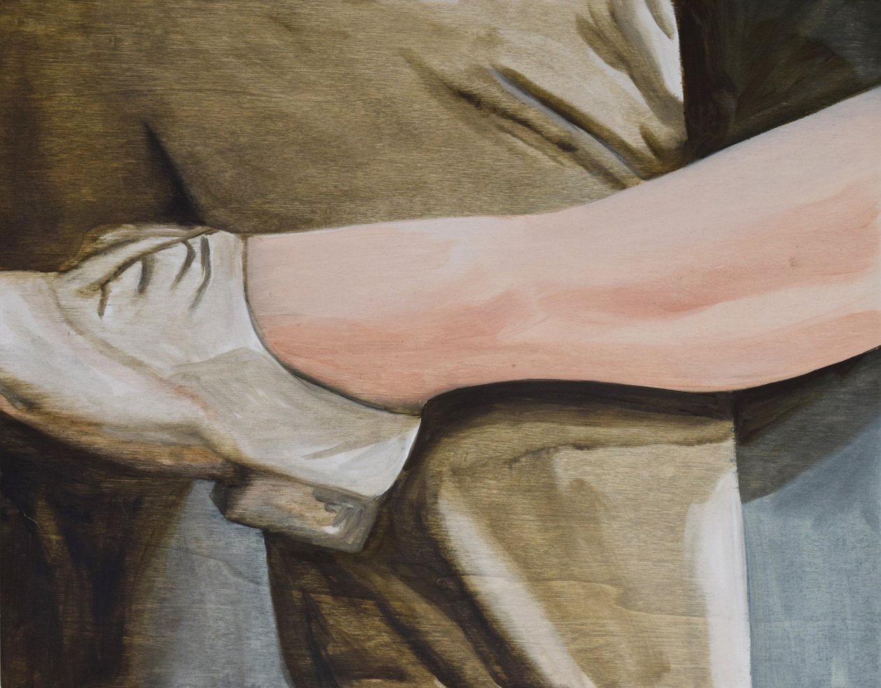 De postbode belt altijd twee keer, 2015 (olieverf op paneel) door Cathy Lomax