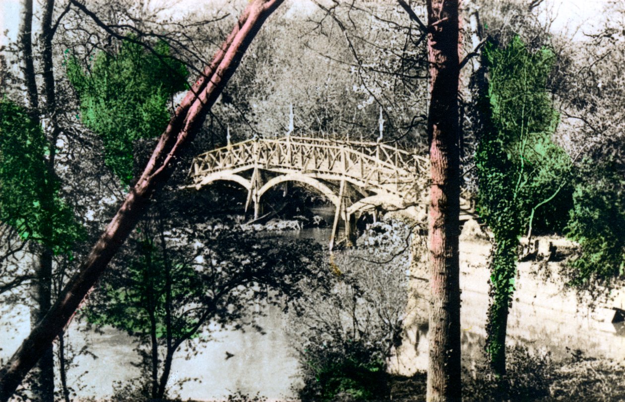 Brug over de rivier de Theems bij Nuneham Courtenay, Oxfordshire, 1926 door Cavenders Ltd
