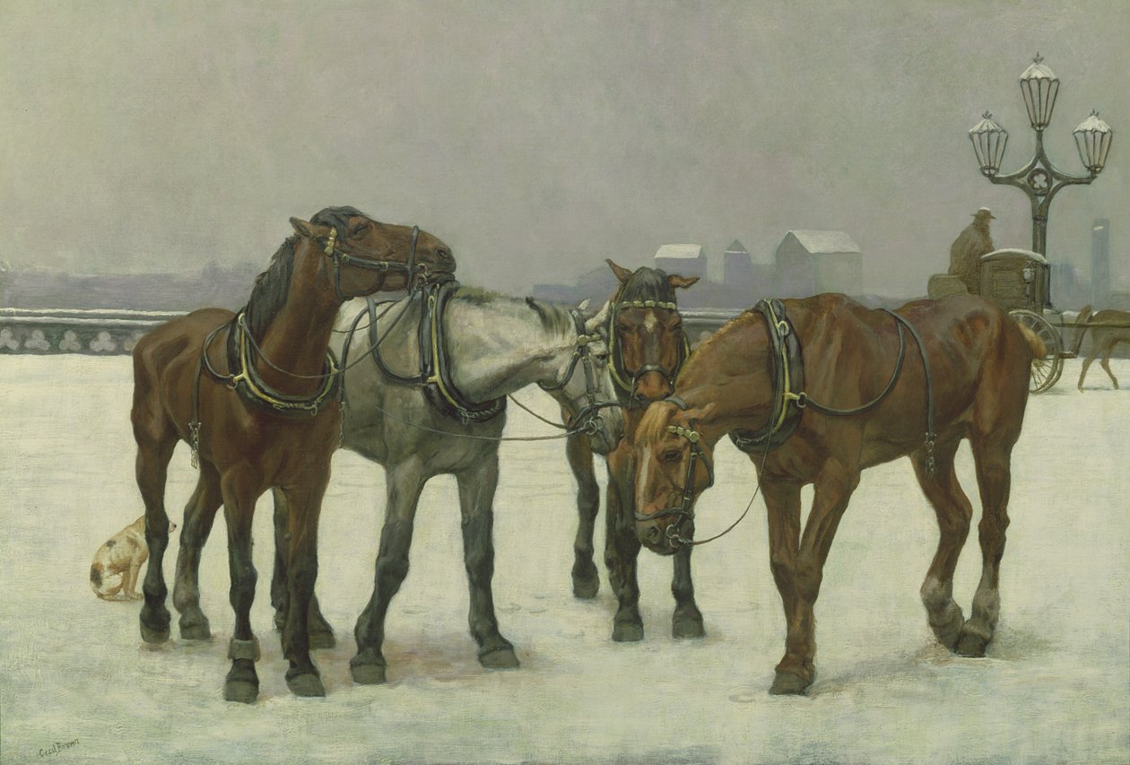 Paarden van de Seine door Cecil Brown