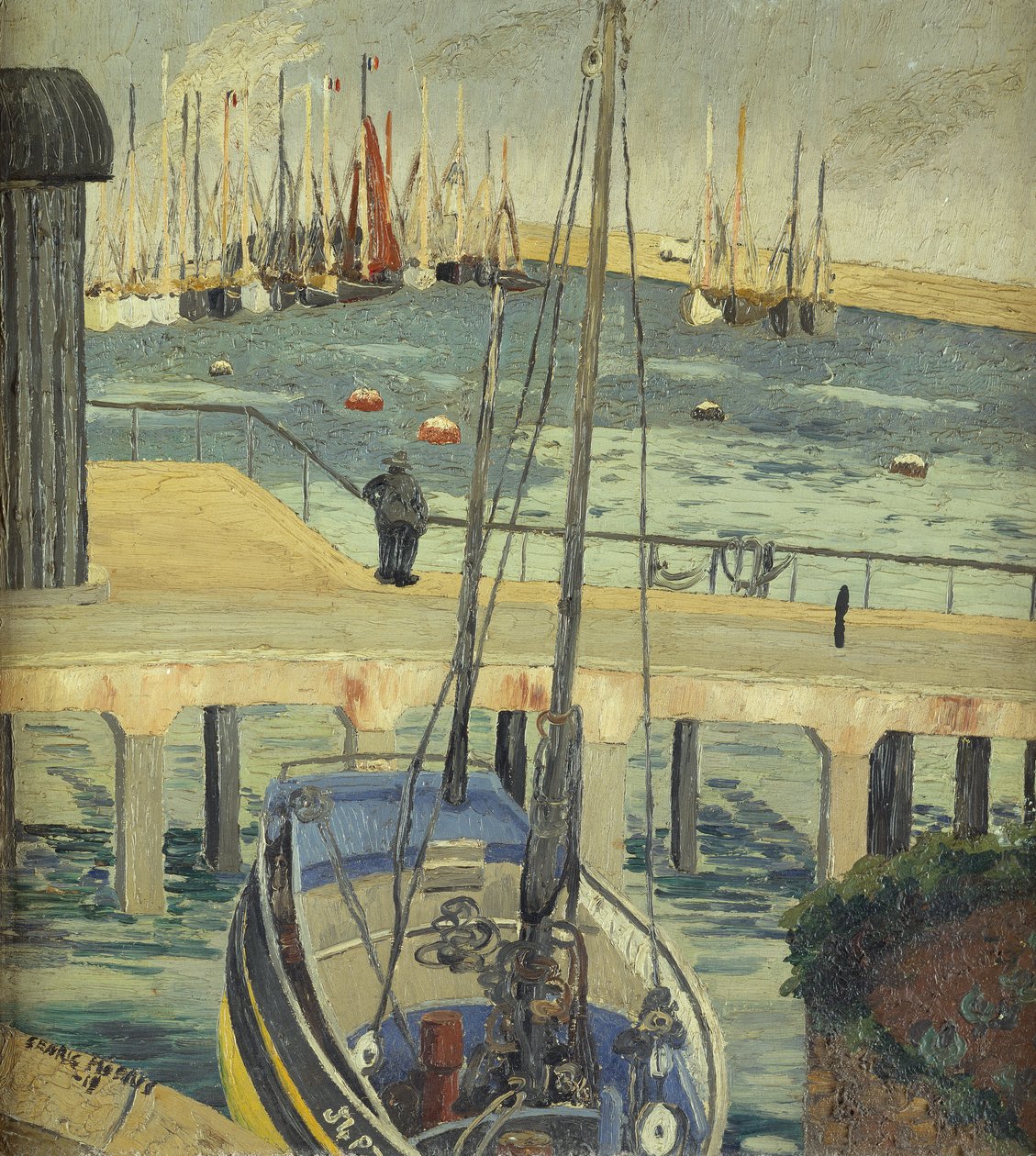 Pilchardboten bij Newlyn door Cedric Morris