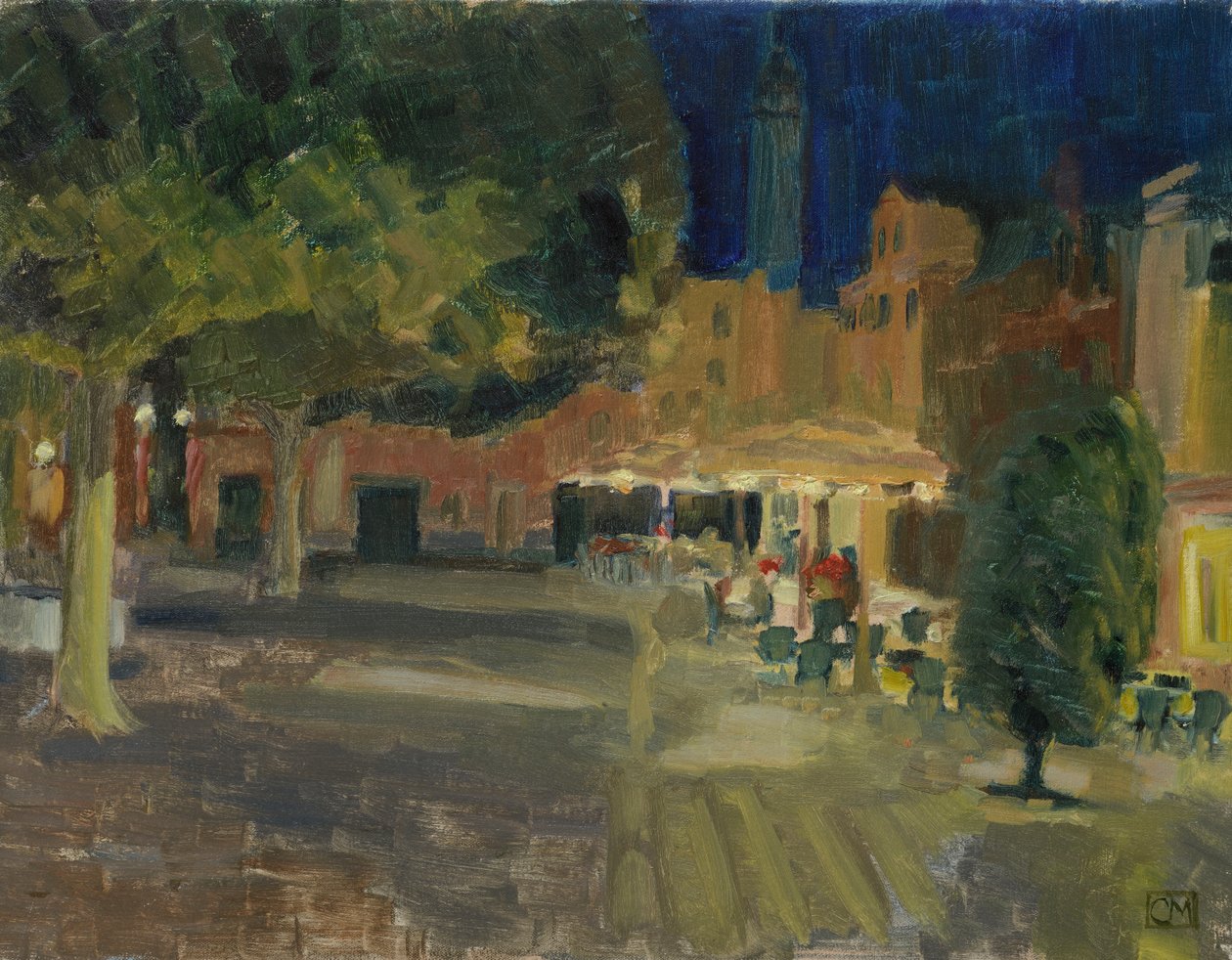 Sluitingstijd, Campo Santa Margherita (schilderij) door Celia Montague