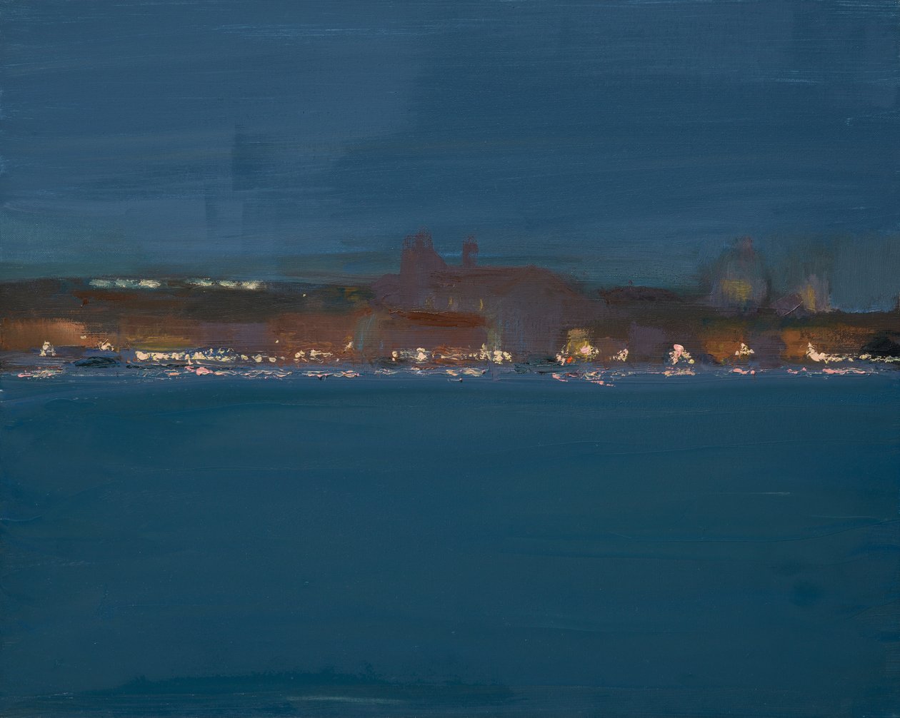 Nachtlicht, Venetië (olieverf op doek) door Celia Montague