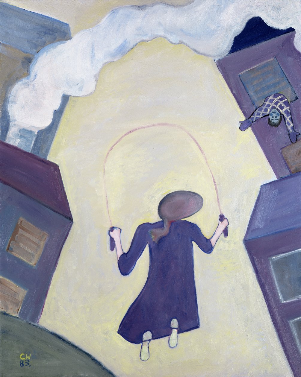 Het springtouw, 1983 door Celia Washington