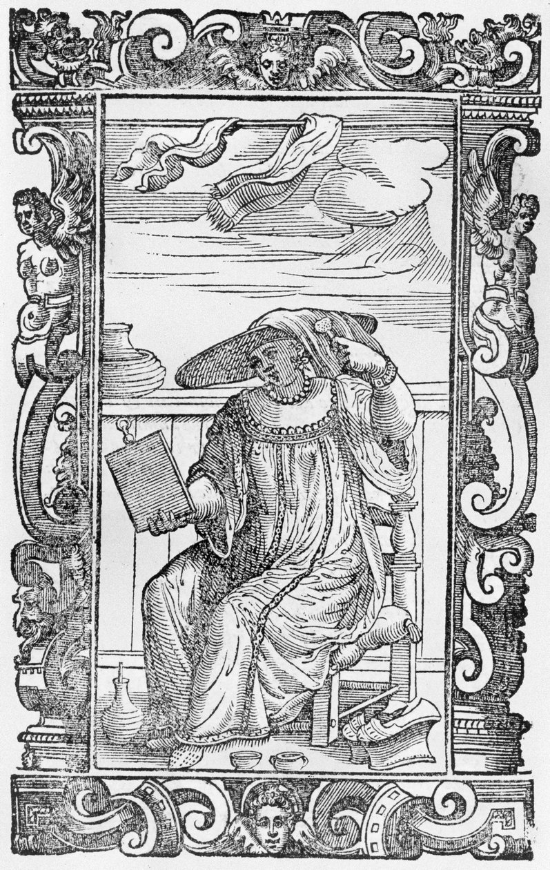 Venetiaanse Dame, 1590 door Cesare Vecellio