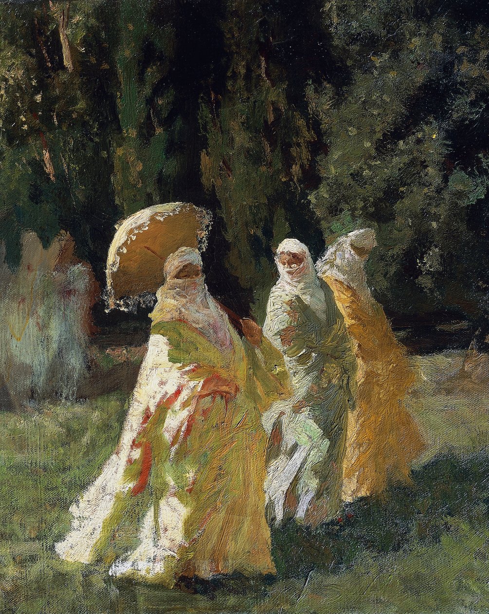 De favorieten in het park door Cesare Biseo