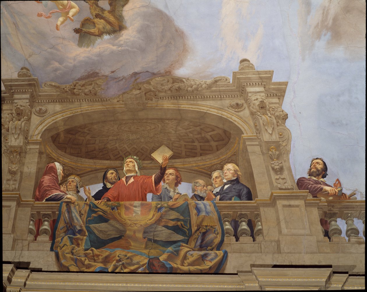 Detail (Allegorie van Italië) door Cesare Mariani