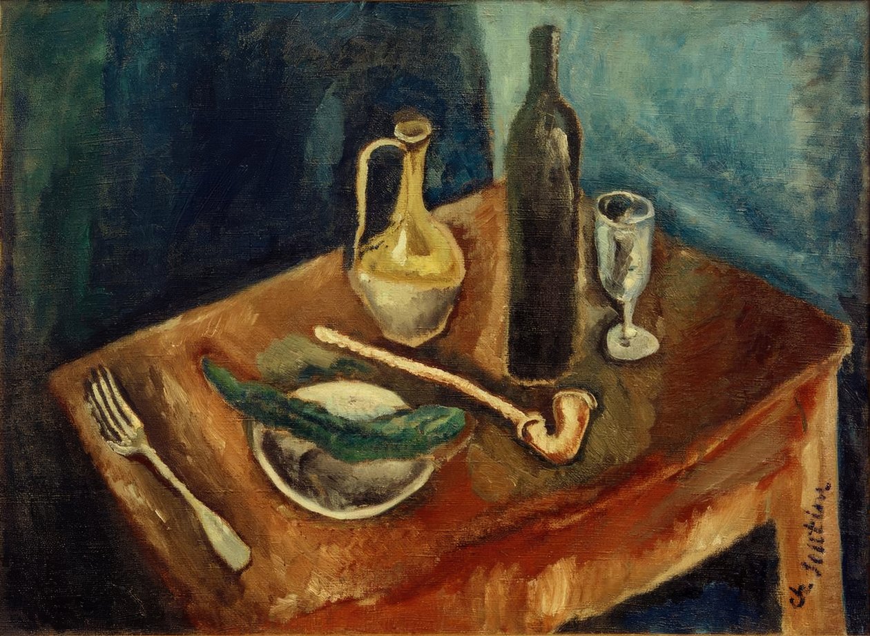 Ch. Soutine, Stilleven met pijp door Chaim Soutine