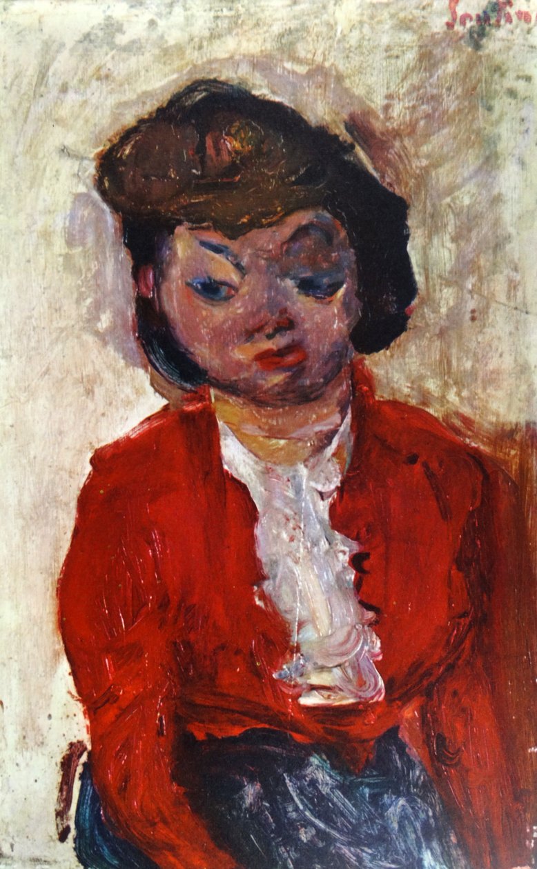 Engelse vrouw 1922, door Chaïm Soutine (1893-1943) door Chaim Soutine