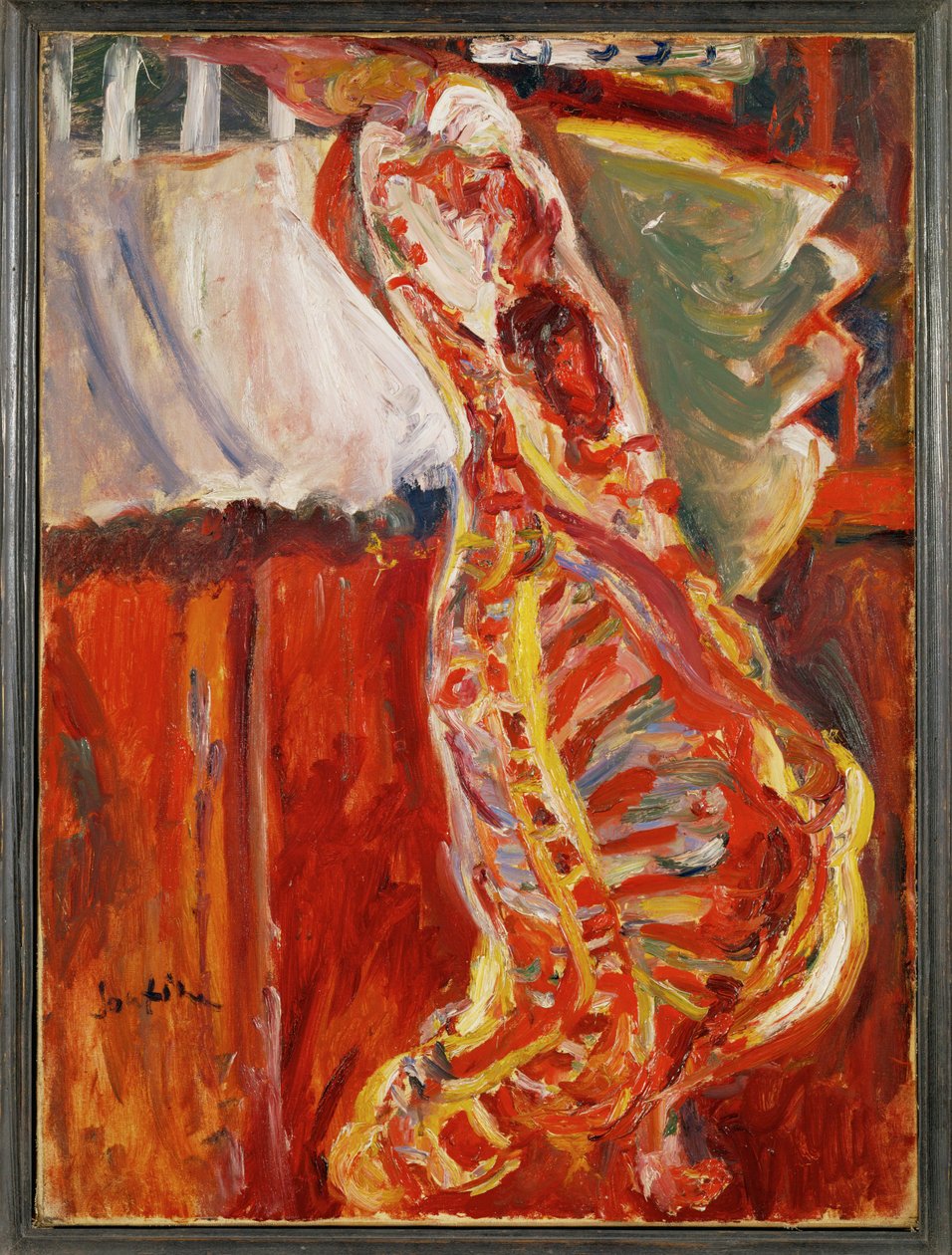 Halve zijde van rundvlees, ca.1922-23 (schilderij op doek) door Chaim Soutine