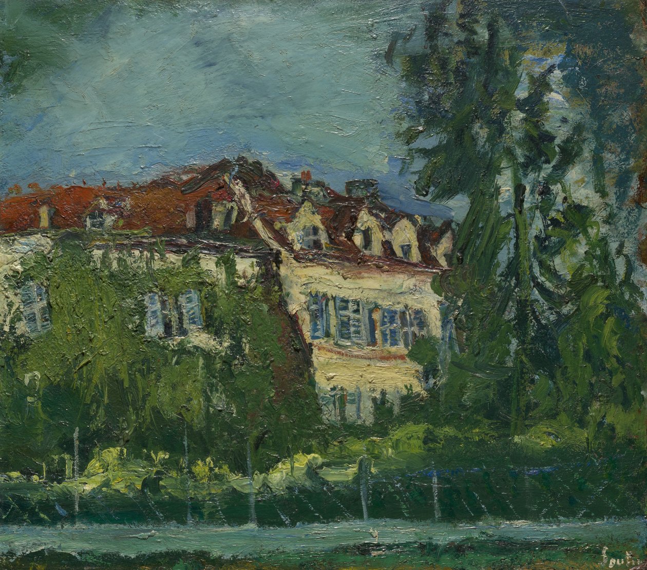 Landschap met huis, ca. 1934 door Chaim Soutine