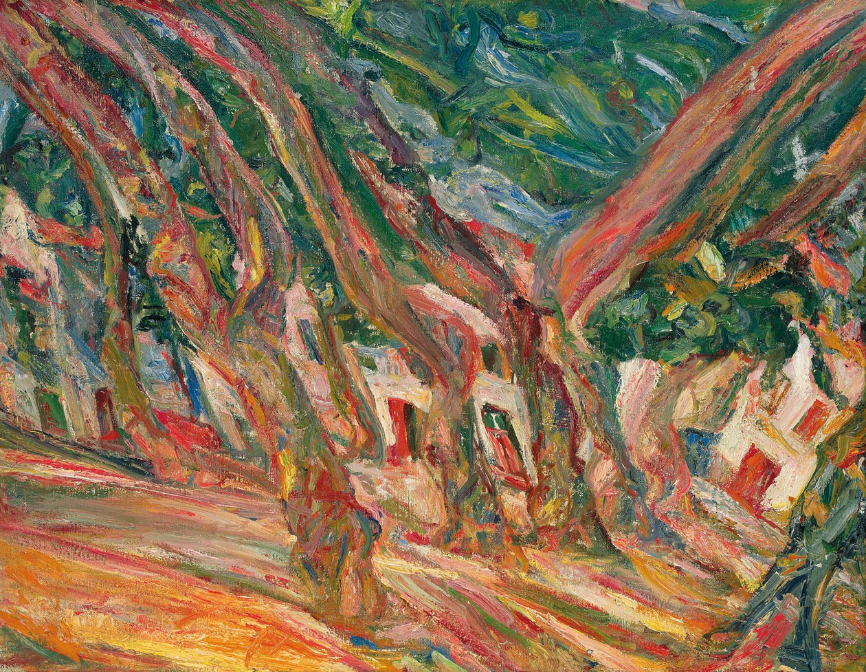 Platanen in Ceret door Chaim Soutine