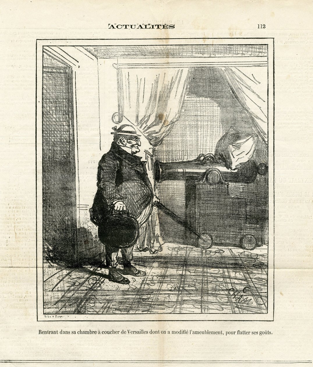 Illustratie van Cham (1819-1879) in Le Charivari door Amédée de Noé