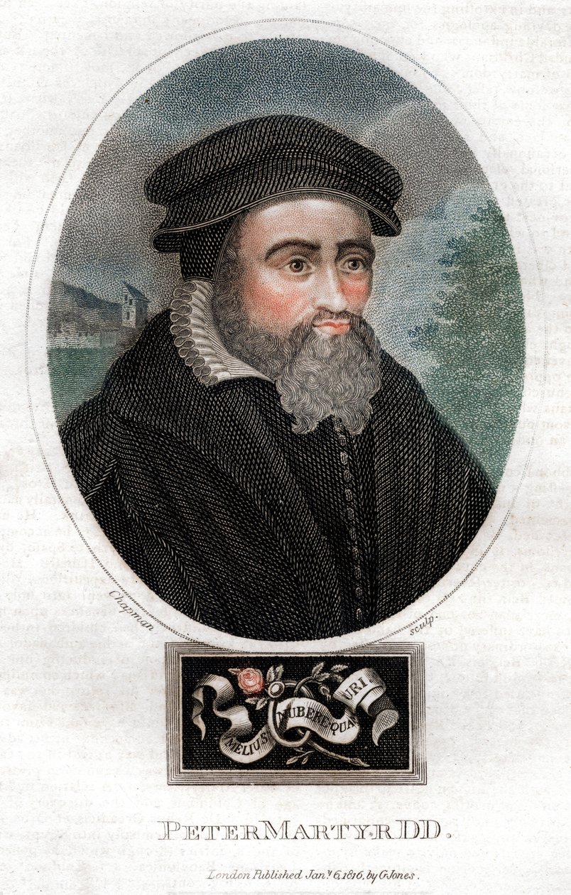 Pietro Martire Vermigli 1499-1562, Italiaanse theoloog, 1816 door Chapman and Co