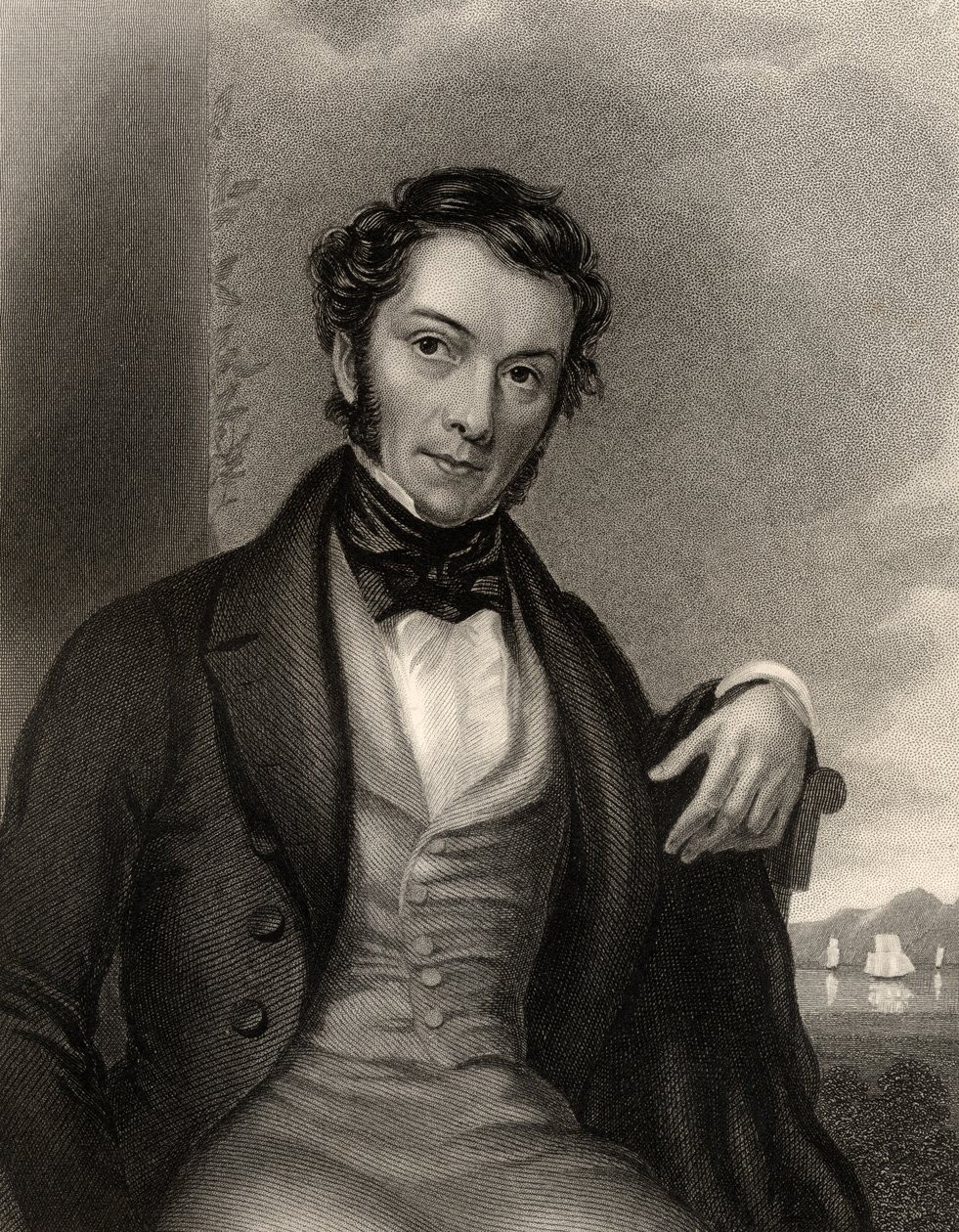Richard Cobden, gegraveerd door G. Adcock, uit 