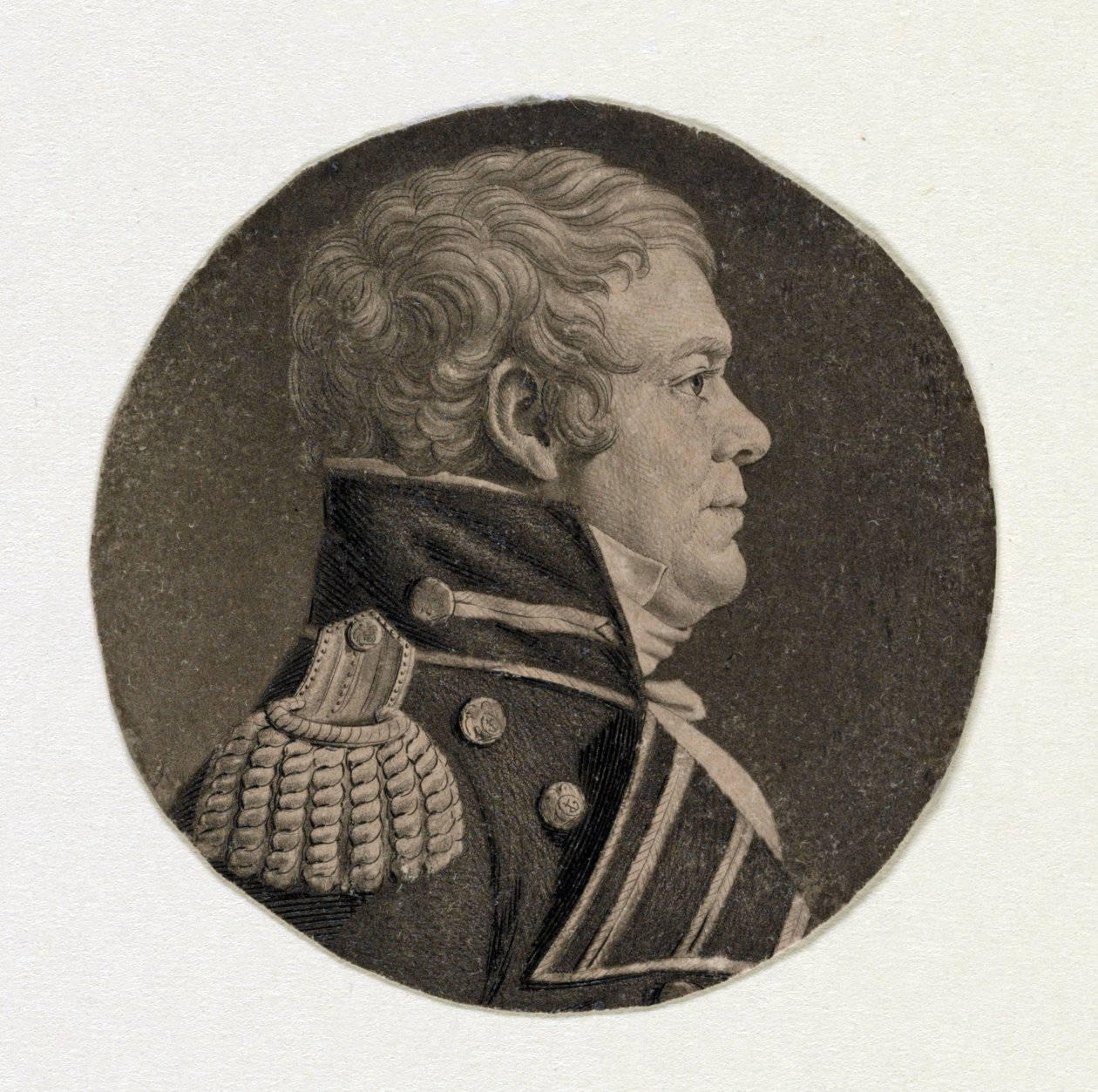 John Cassin door Charles Balthazar Julien Févret de Saint Mémin
