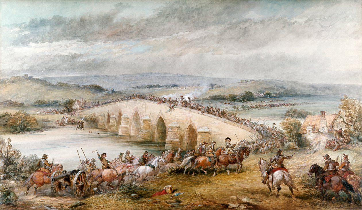 De slag bij Preston en Walton, 17 augustus 1648, 1877 door Charles Cattermole