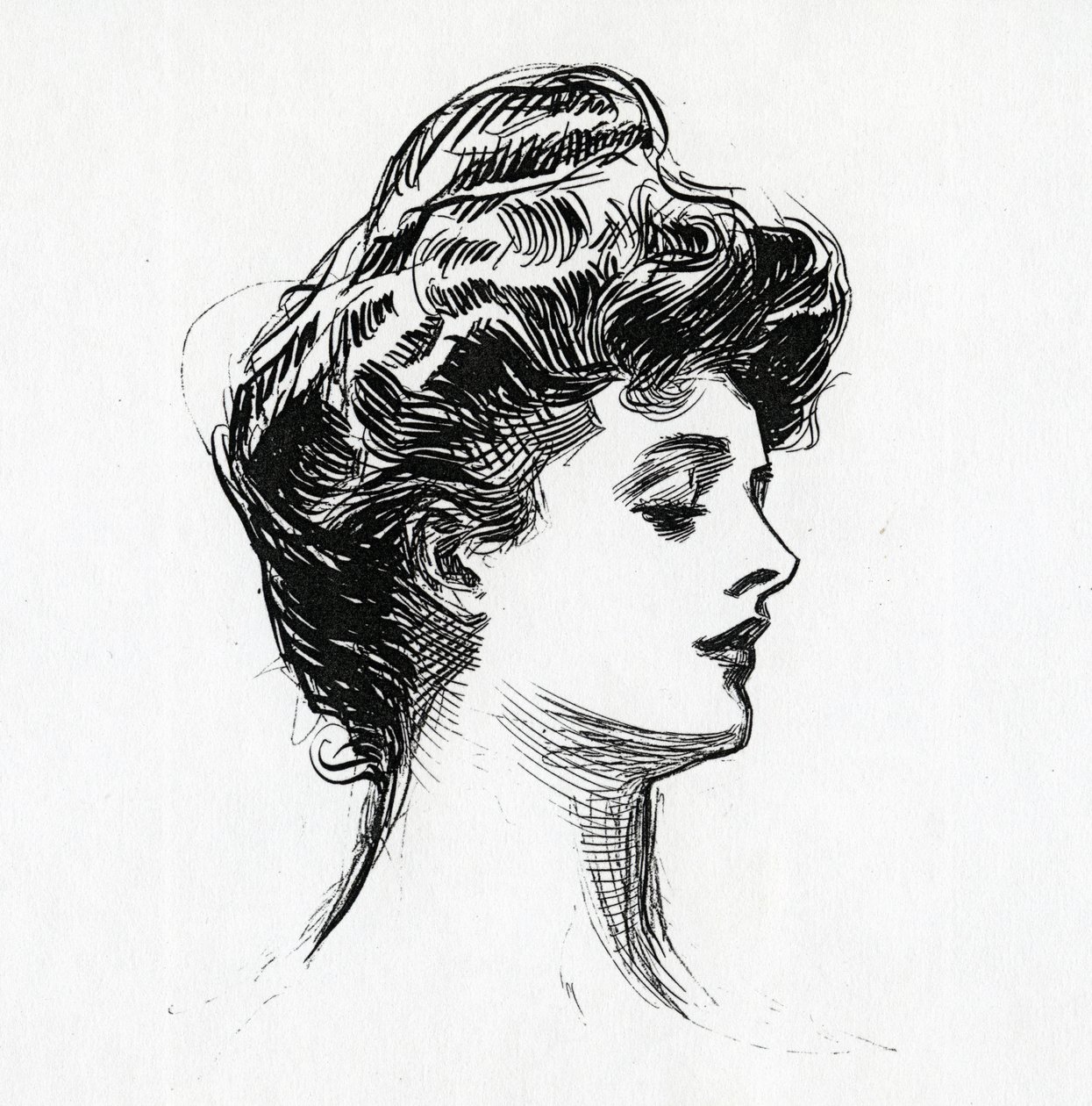 Een Gibson-meisje, ca. 1902 door Charles Dana Gibson
