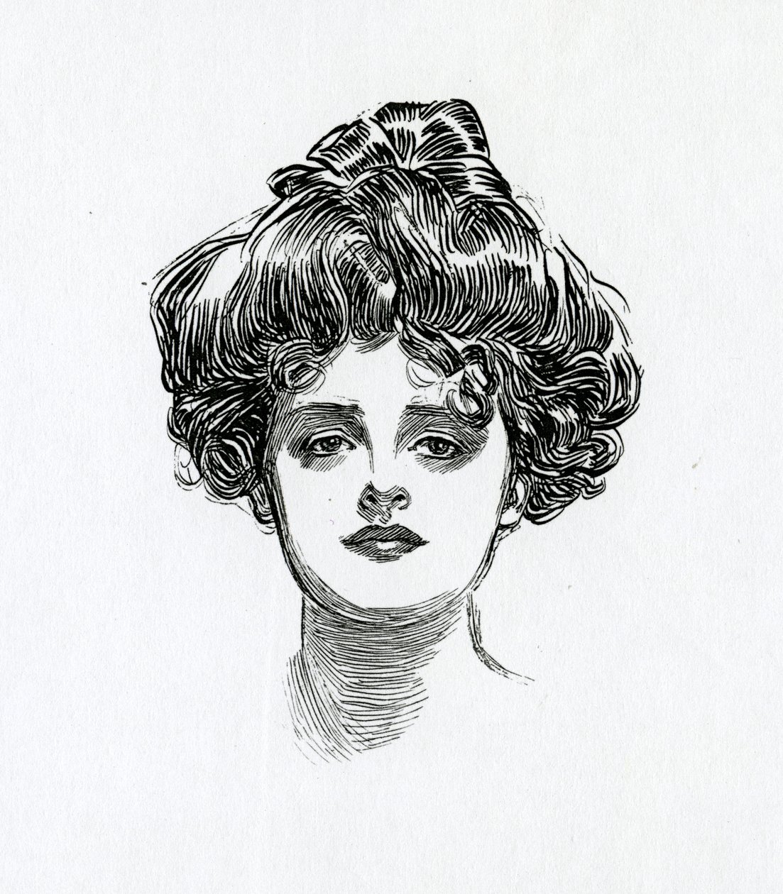 Een Gibson Girl, ca. 1902 door Charles Dana Gibson