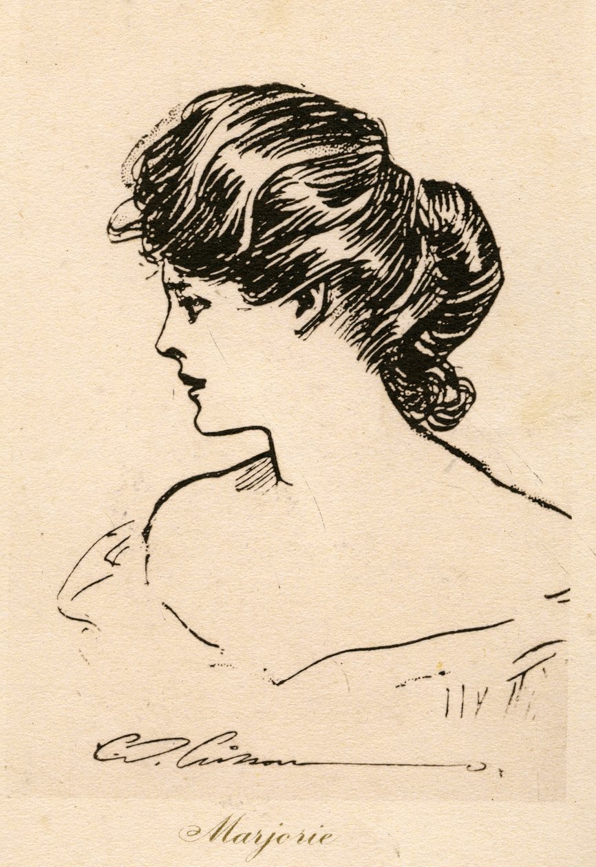Marjorie, een Gibson Girl, c.1900 door Charles Dana Gibson