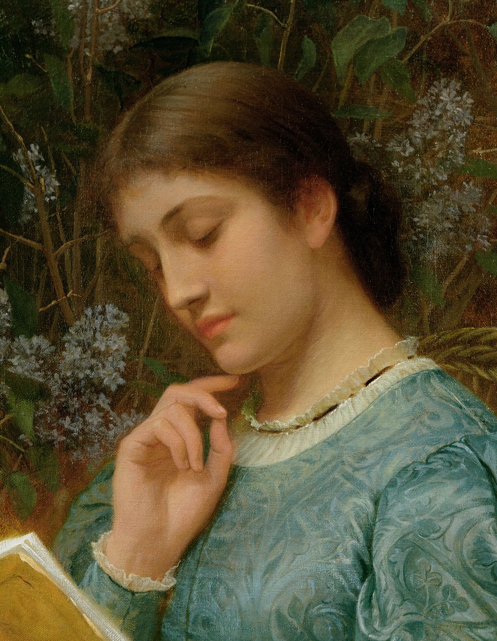 Meisje Leest (Mogelijk Kate Dickens) door Charles Edward Perugini