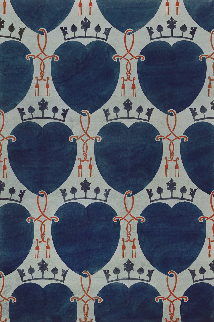Ontwerp voor een stof, c.1898 door Charles Francis Annesley Voysey