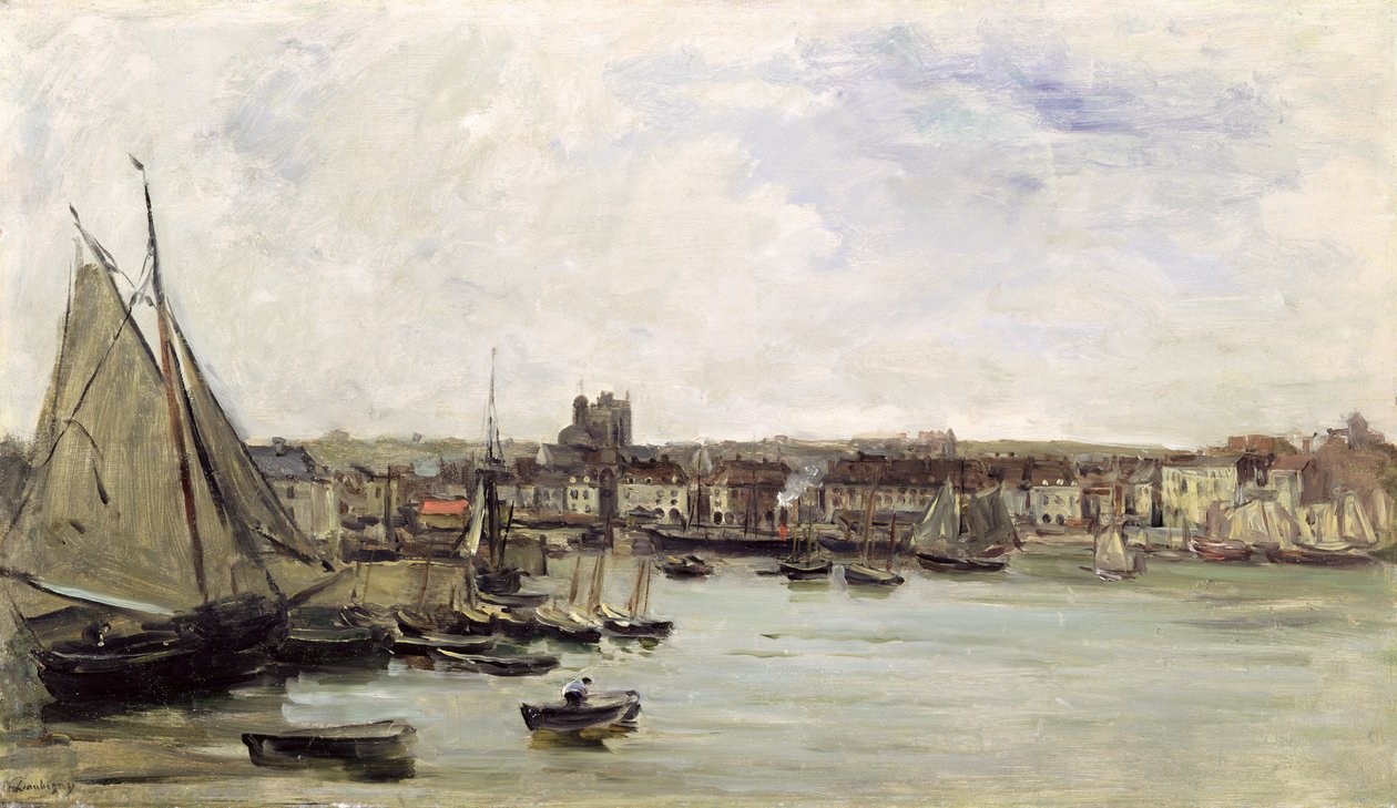 Dieppe, 1875 door Charles Francois Daubigny