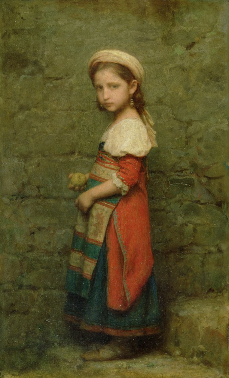 Italiaans meisje, 1863 door Charles François Jalabert
