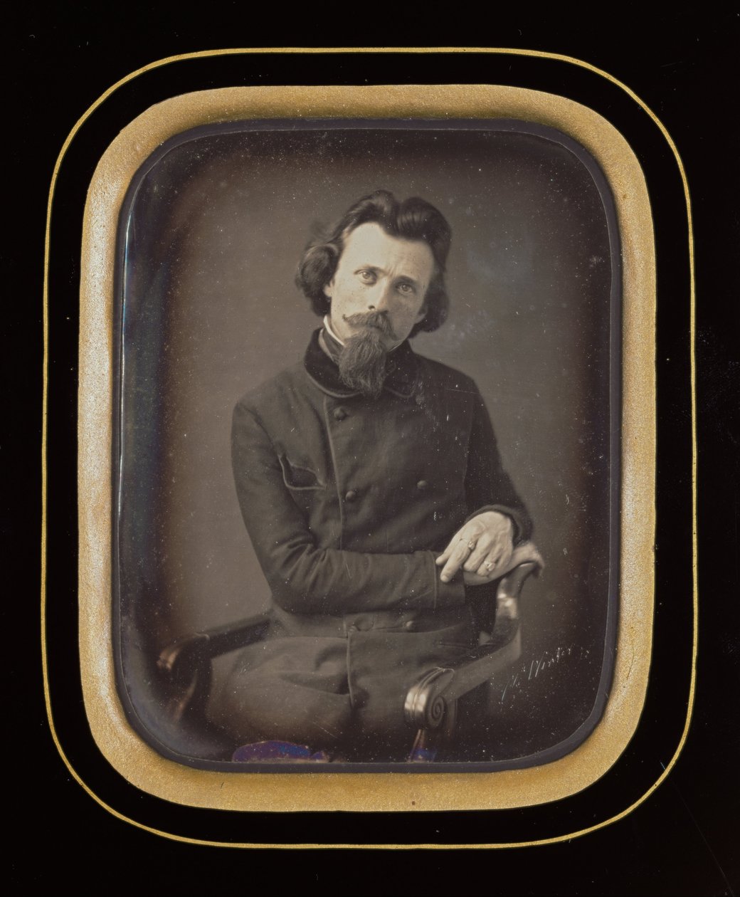Portret van een Zittende Man door Charles H. Winter