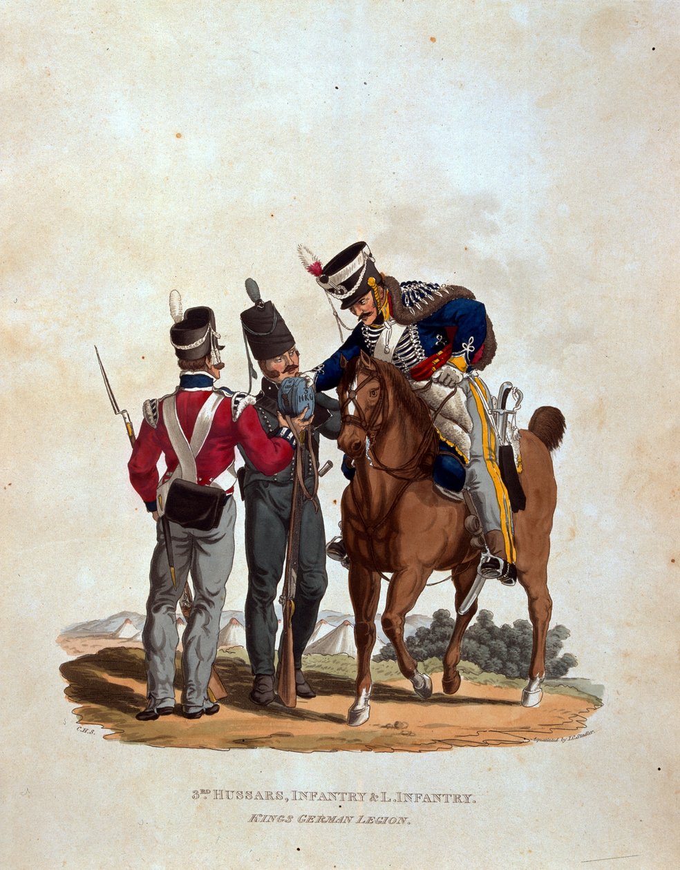 3e Huzaren, Infanterie en Lichte Infanterie, King