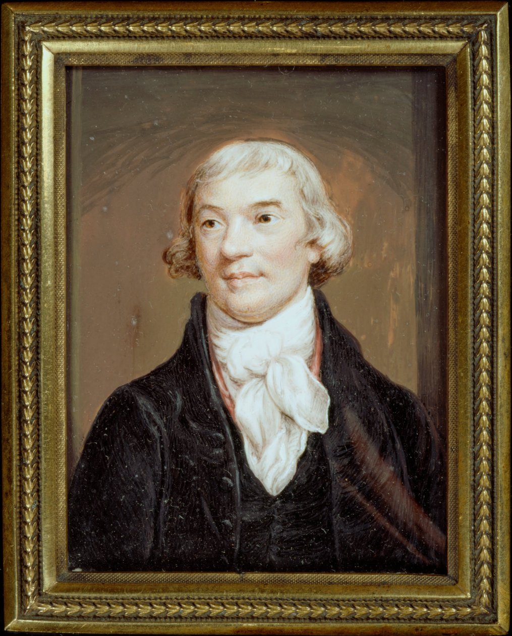 Miniatuurportret van Noel Desenfans (naar Northcote) door Charles Hayter