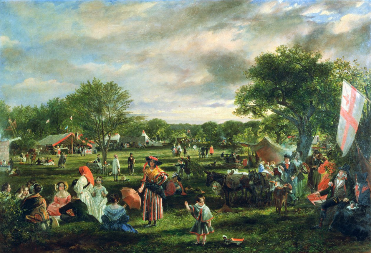 Fairlop Fair door Charles Robert Leslie