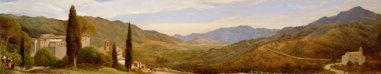 Panoramisch Uitzicht nabij Rome door Charles Lock Eastlake