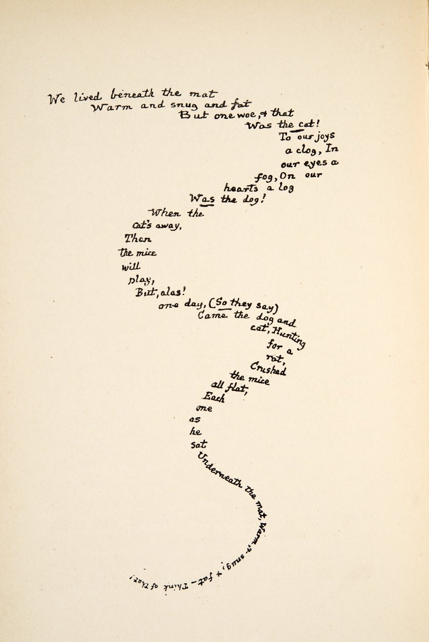 De Staart van de Muis, illustratie uit Alice