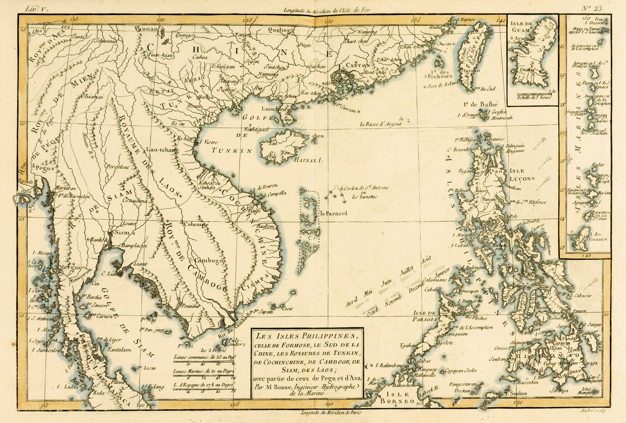 De Filipijnen, Formosa, Zuid-China, de koninkrijken Tonkin, Cochin China, Cambodja, Siam, Laos, en delen van Pegu en Ava, uit 
