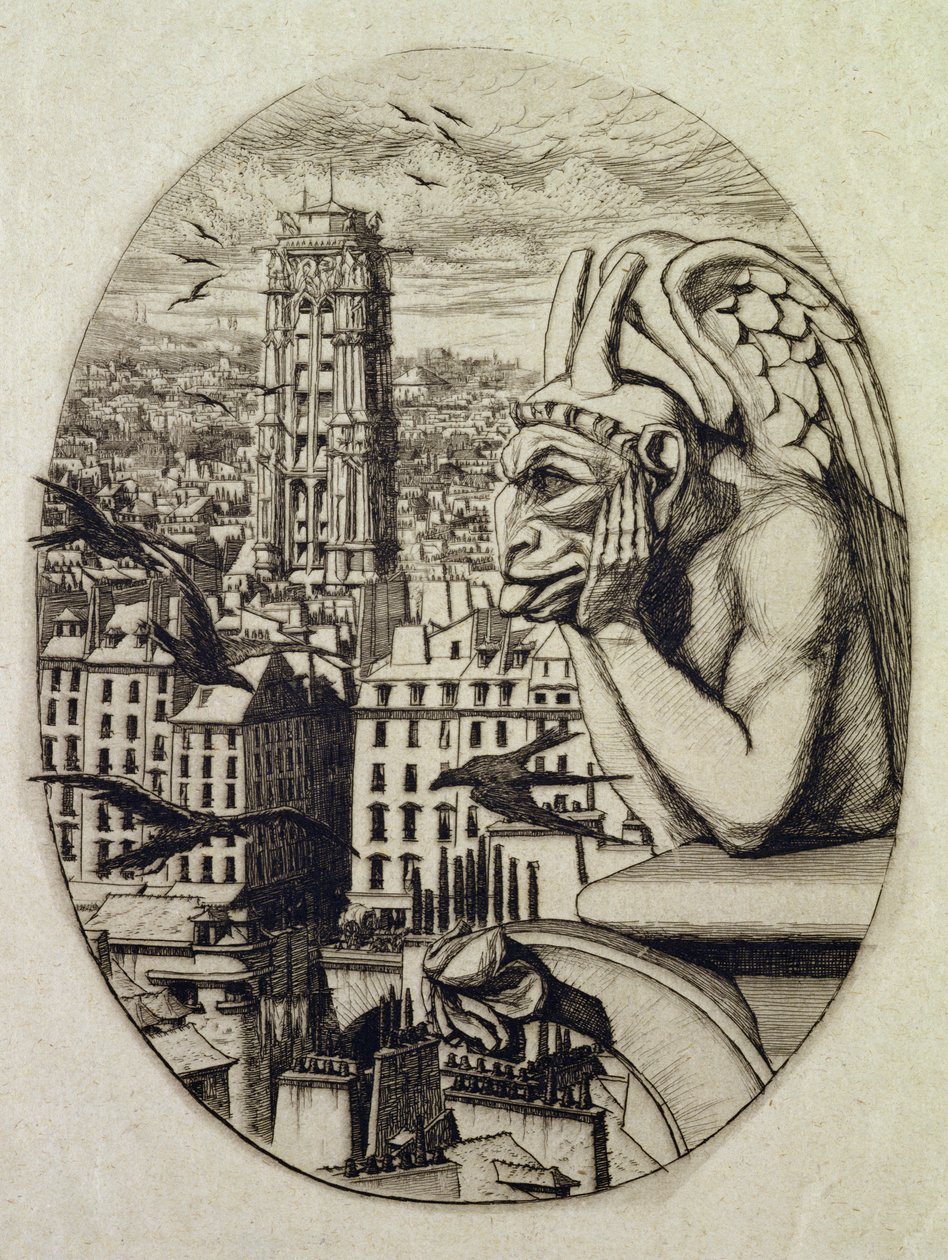 De vampier (Le Stryge) door Charles Meryon