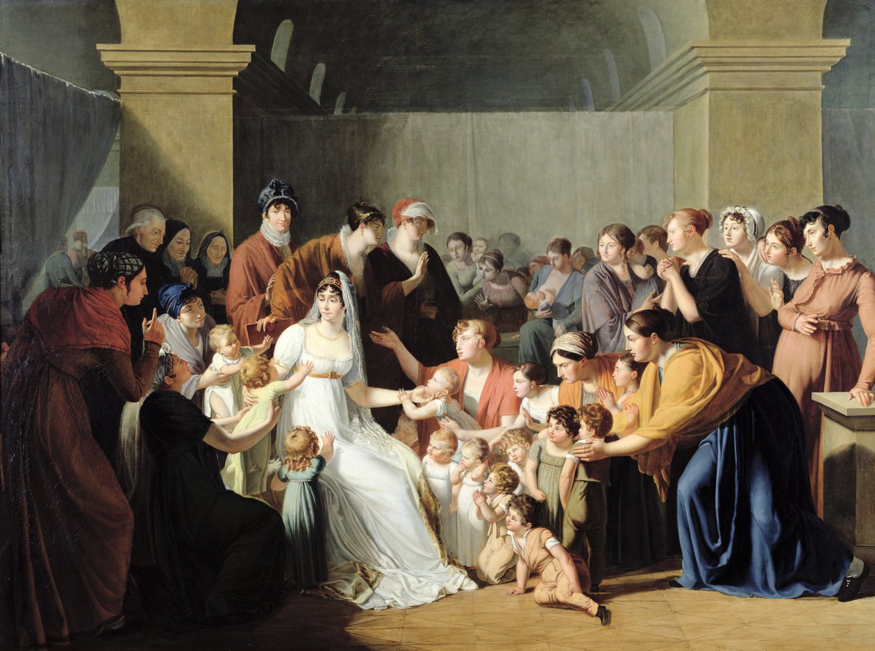 Keizerin Josephine Onder de Kinderen, 1806 door Charles Nicolas Raphael Lafond