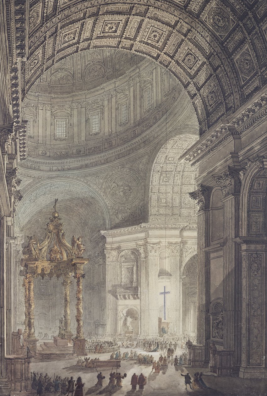 Het gloeiende kruis in St. Peter