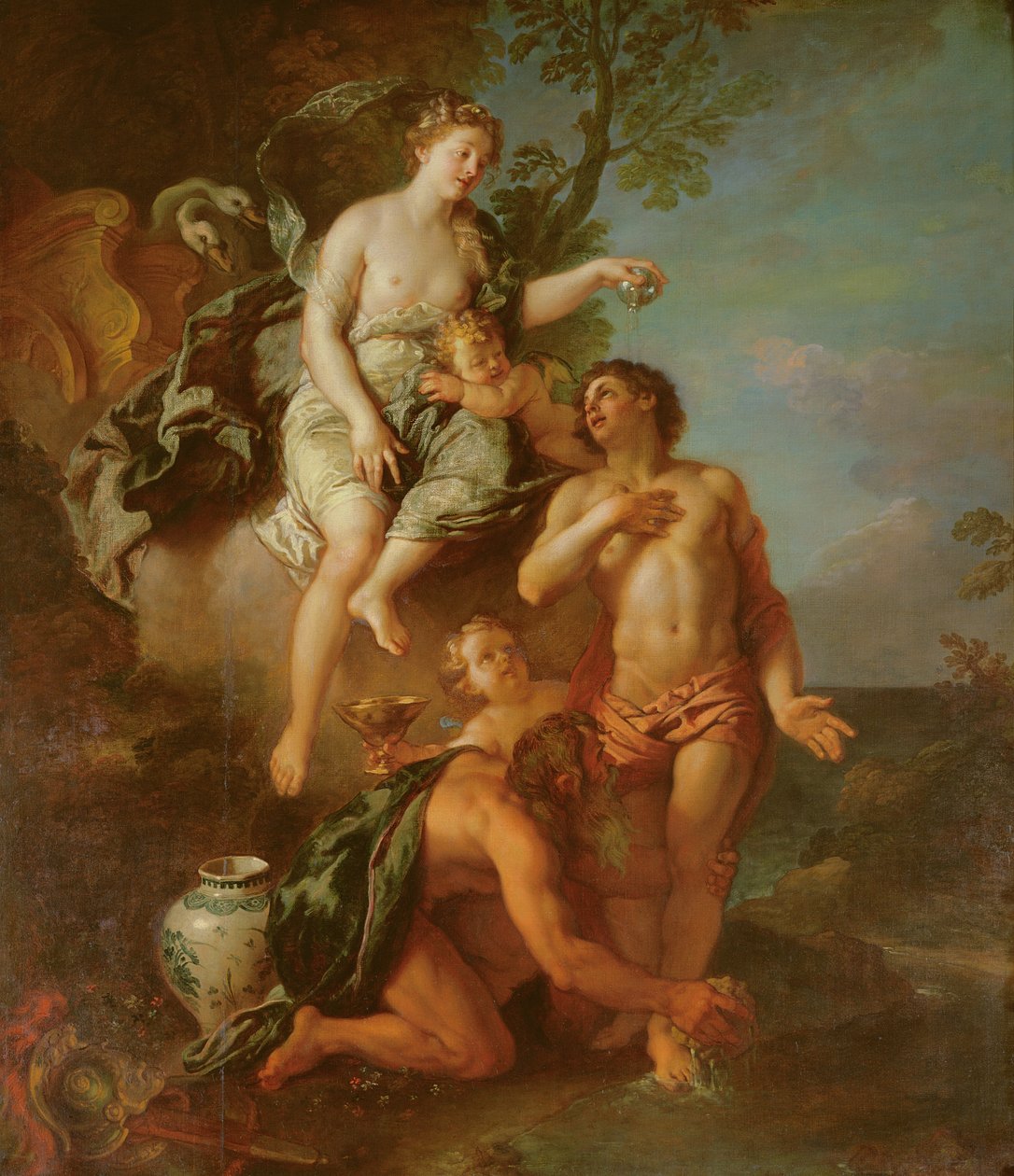 Deïficatie van Aeneas door Charles de la Fosse