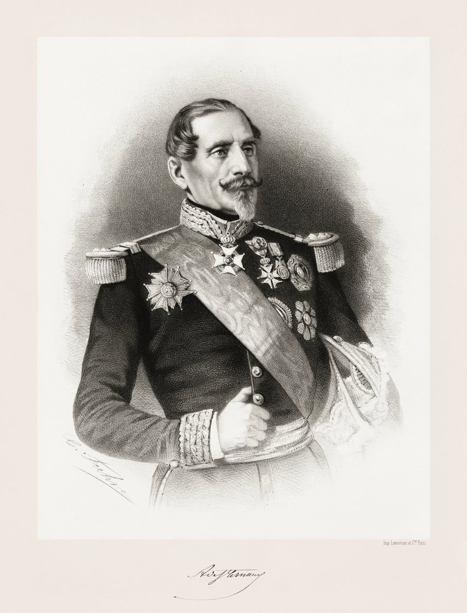 Armand Jacques Achille Leroy de Saint Arnaud, 1865-66 door Charles Jeremie Fuhr