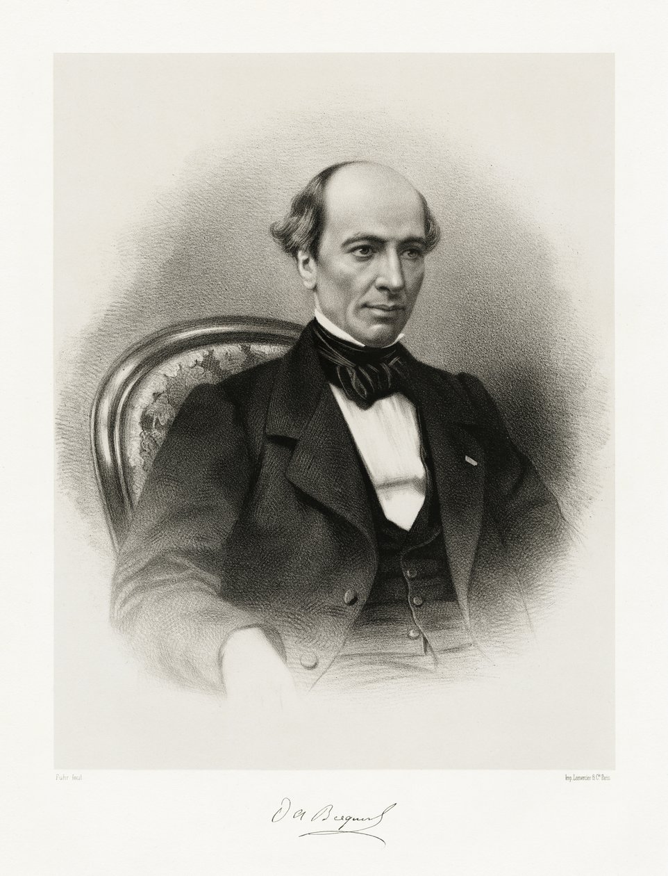 Louis Alfred Becquerel door Charles Jeremie Fuhr