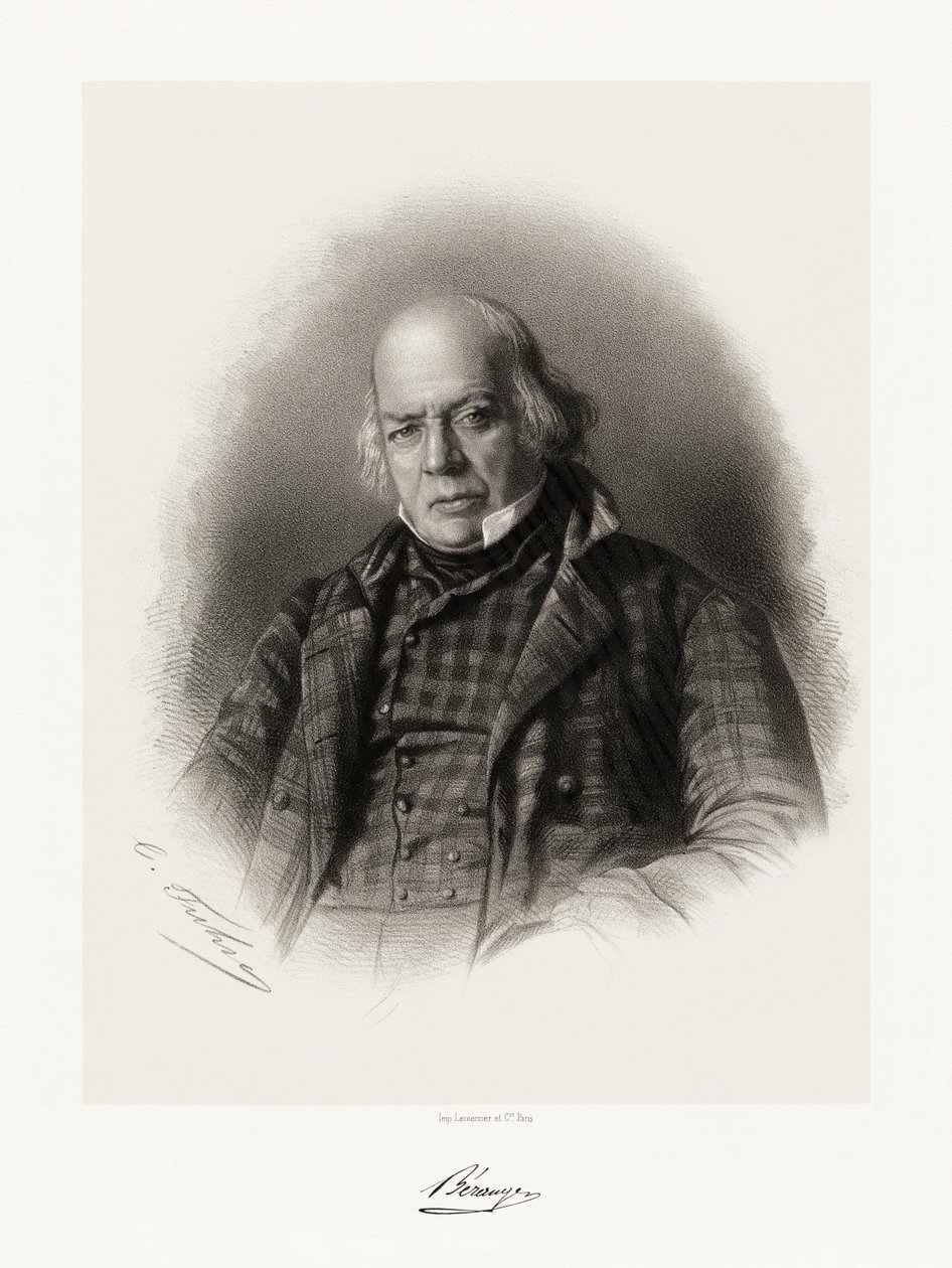 Pierre Jean de Béranger door Charles Jeremie Fuhr