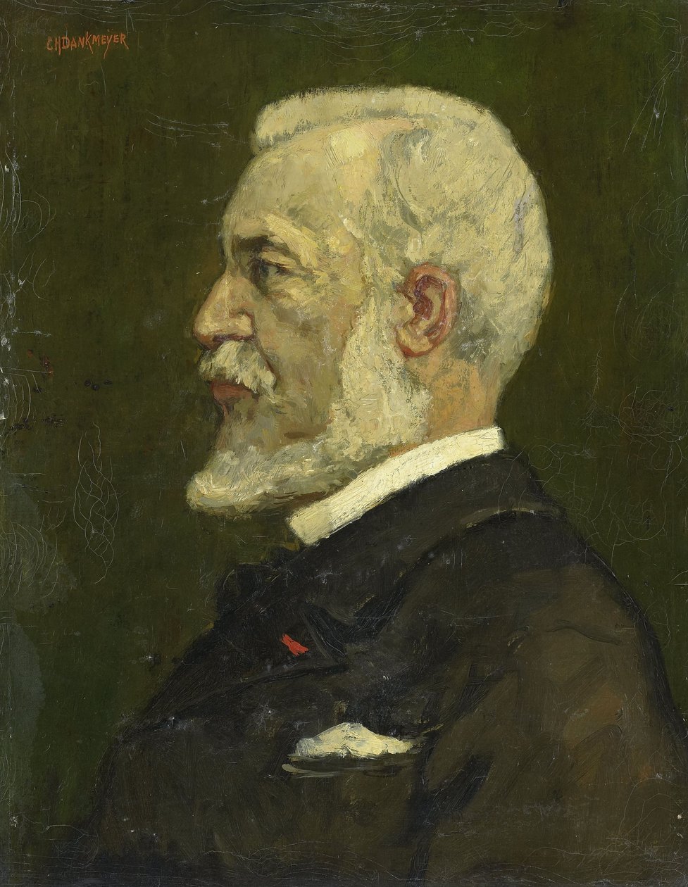 Johannes Bosboom door Charles (1861-1923) Dankmeijer