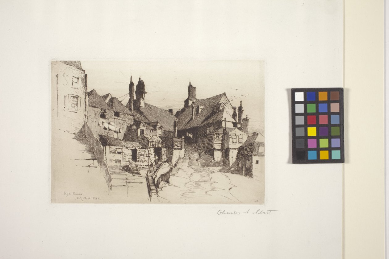 Rye, Sussex door Charles Adams Platt