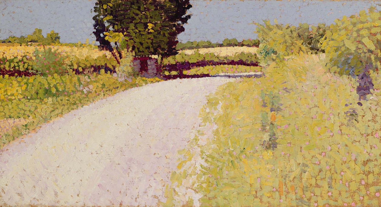 Pad op het platteland, ca. 1886 door Charles Angrand